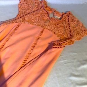 Altar’d State Peach/orange dress. Size M